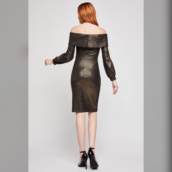 BCBG Metallic stripe top with skirt - Picture 2 of 5